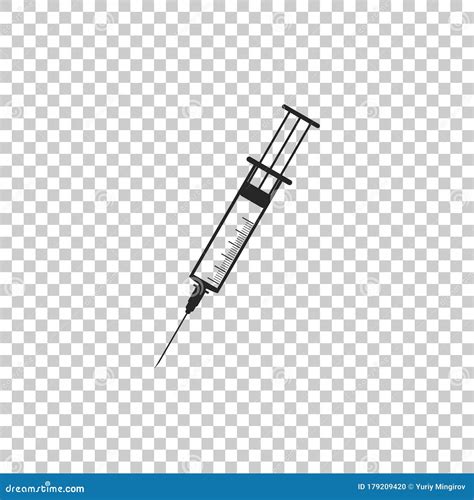 Syringe Icon Isolated On Transparent Background Syringe Sign For