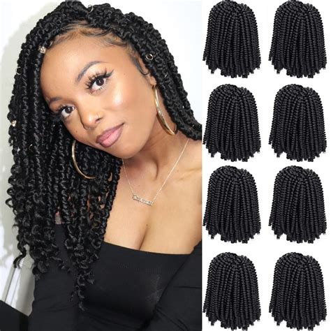 Buy Spring Twist Hair 12 Inch 8 Packs Spring Twist Crochet Hair For