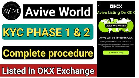 Avive World Kyc Phase And Kyc Phase Complete Process Avive World