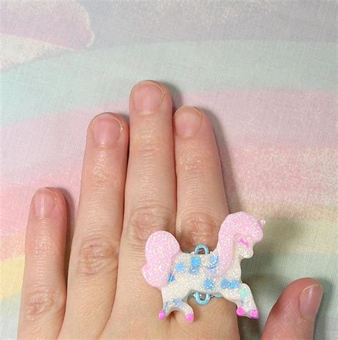 Dreamy Unicorn Ring Yume Kawaii Ring Fairy Kei Ring Pop Kei Etsy