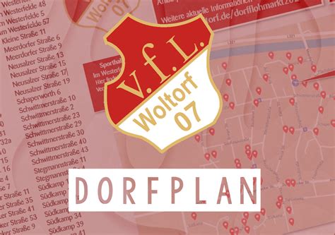 Dorfflohmarkt 2023 dort sind Stände VfL Woltorf 07 e V