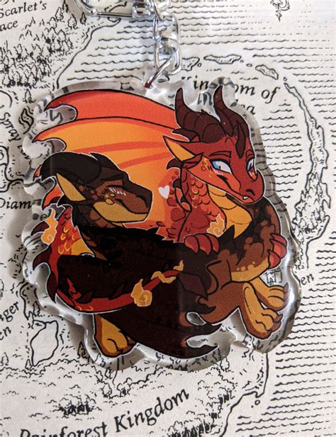 Peril and Clay [ Wings of Fire WOF Acrylic Charm ] - Etsy