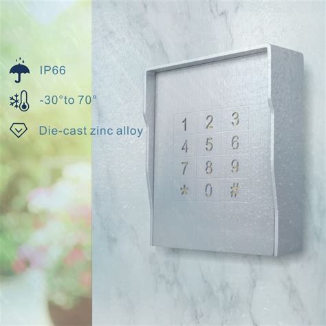 Touch Keypad Metal Standalone Access Control With Waterproof Ip For