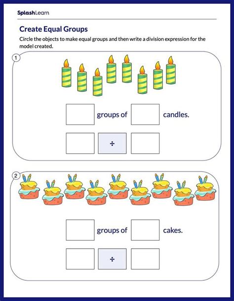 Division Equal Groups Worksheets - prntbl.concejomunicipaldechinu.gov.co