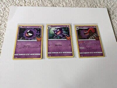 Pokemon Trick Or Trade Ghastly Haunter And Gengar Trading Cards Pre