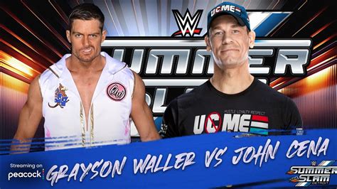 Wwe K Grayson Waller Vs John Cena Full Match Gameplay Youtube