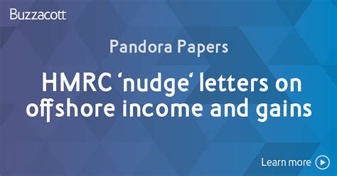 Pandora Papers HMRC Nudge Letters On Offshore Income And Gains