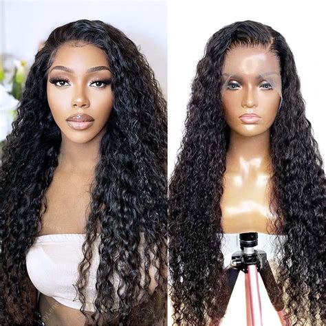 SKULD Curly Human Hair Wig 13x4 Lace Front Wigs Kinky Curly Lockig