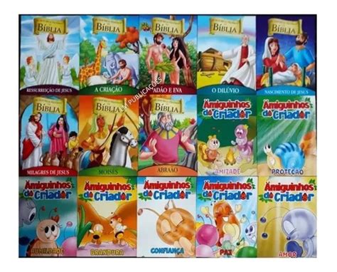 40 Livrinhos Bíblicos Infantil Historinhas Histórias Livros MercadoLivre