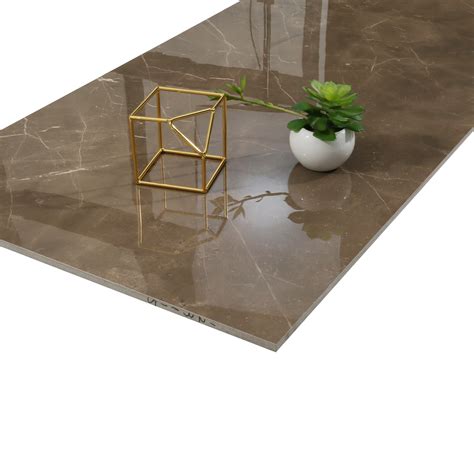 Coffee Marble Look Full Polished Glazed Porcelain Floor And Wall Tile