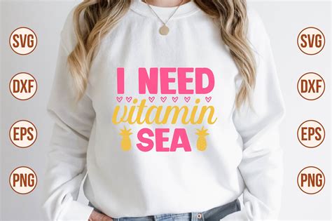 I Need Vitamin Sea Svg Graphic By Nazrulislam405510 Creative Fabrica