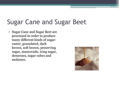 Ppt Sugar Cane And Sugar Beet Powerpoint Presentation Free Download