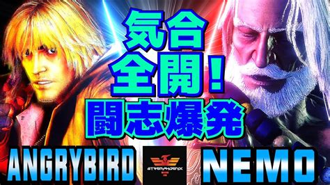 ストリートファイター6 アングリーバード ケン Vs ネモ JP 気合全開闘志爆発 SF6 AngryBird Ken Vs