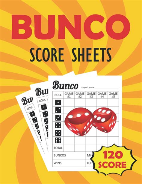 Bunco Score Sheets Bunko Score Keeping Book Bunco Score Pad Bunco