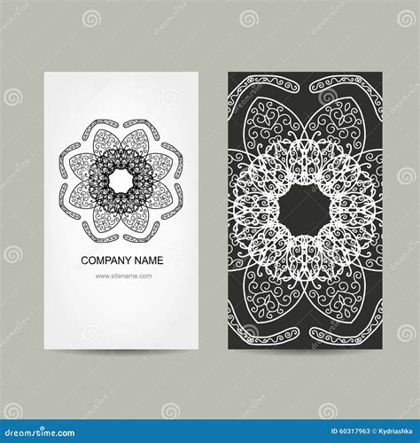 Design De Carte D Affaires Fond Fleuri Illustration Stock