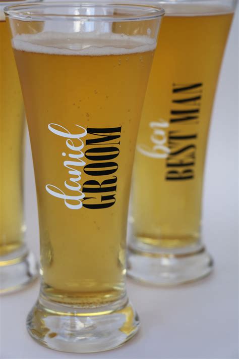 Personalised Beer Glass For Weddings Personalize Your Day