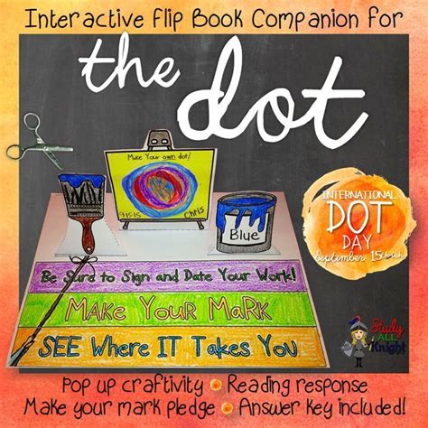 The Dot By Peter H Reynolds Literature Guide Companion Flip Book