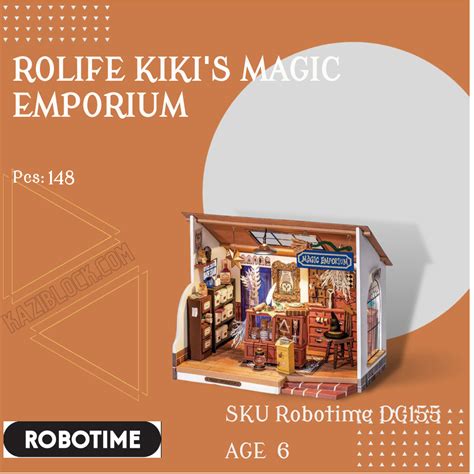 Robotime Dg Rolife Kiki S Magic Emporium Brick Set Kazi Block