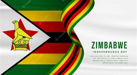 Premium Vector Banner Illustration Of Zimbabwe Independence Day