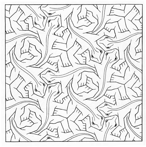 Tessellation Coloring Pages Free Printable