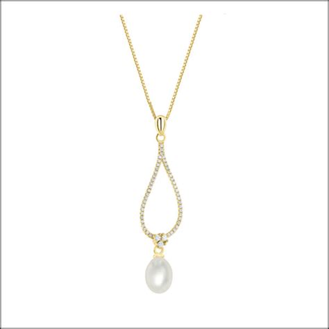 Lido Pearls C E Gold Plated Pendant Lido Collection