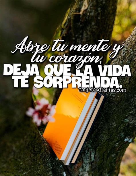 ABRE TU MENTE Y TU CORAZÓN DEJA QUE LA VIDA TE SORPRENDA La vida te