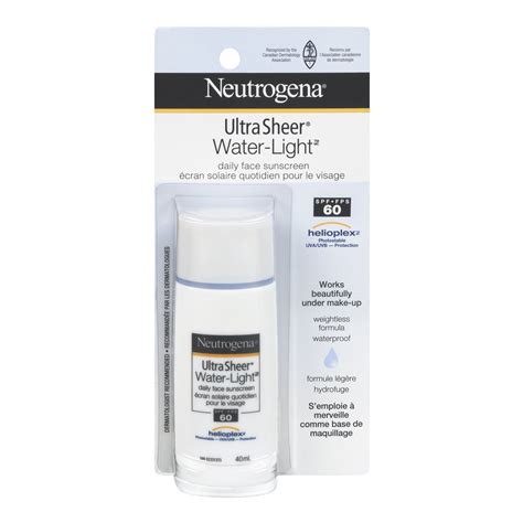 Neutrogena Ultra Sheer Water Light Daily Face Sunscreen Spf 60 Reviews