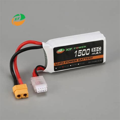 XF POWER 11 1V 1500mAh 30C 3S 3S1P Lipo Battery XT60 Plug Rechargeable