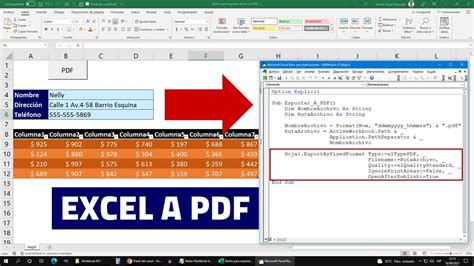 Aprende A Crear Un N Para Exportar De Excel A Pdf Con Nombres