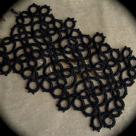 Tatted Lace Cuff Bracelet Edging Etsy