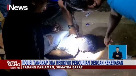 Polisi Tangkap Dua Residivis Pencurian Dengan Kekerasan Di Padang