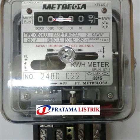 Jual Kwh Meter Analog 1Phase 20 60 A Metbelosa Jakarta Pusat