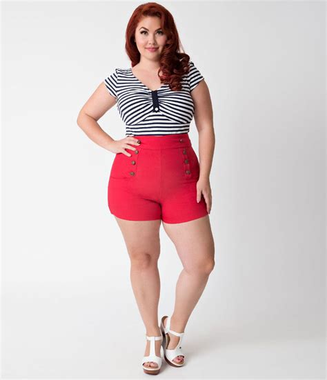 Pin Up Shorts High Waisted And Sailor Shorts Unique Vintage