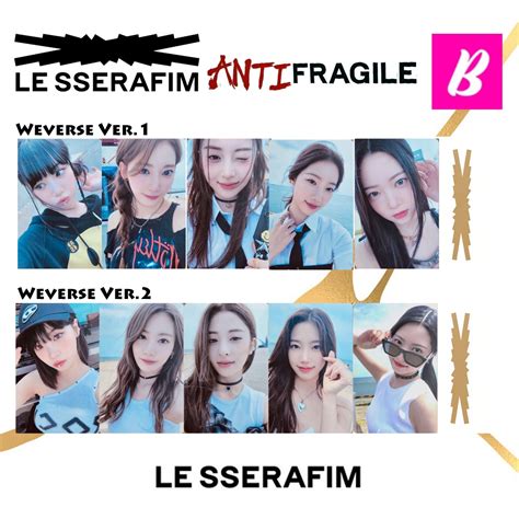 Jual LE SSERAFIM ANTI FRAGILE WEVERSE VER PHOTOCARD UNOFFICIAL