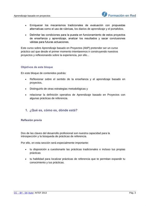 PDF I1 El aprendizaje basado en proyectos Prácticas de formacion