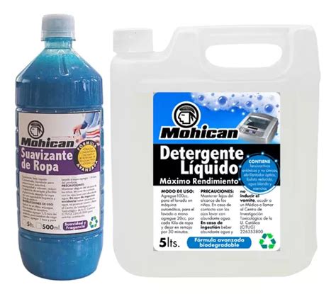 Promo Detergente Liquido 5lts Suavizante Ropa Premium 1lt Cuotas Sin Interés