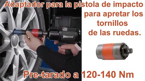 Adaptador pre tarado de ½ para la pistola de impacto para apretar los