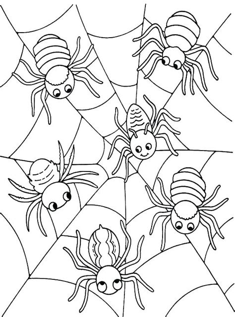 Halloween Spider Coloring Pages Printable At Free