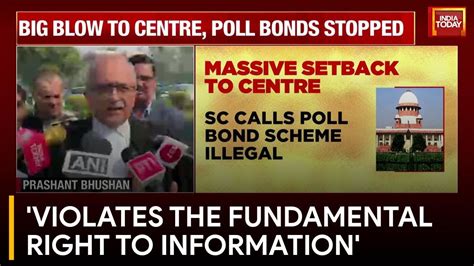 Electoral Bonds Verdict Advocate Prashant Bhushan Says Sc Has Struck