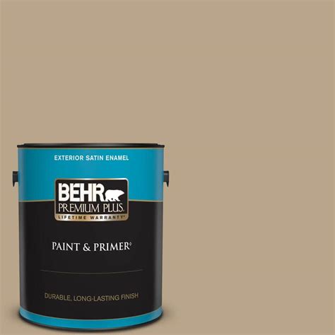 Behr Premium Plus Gal D Harvest Brown Satin Enamel Exterior