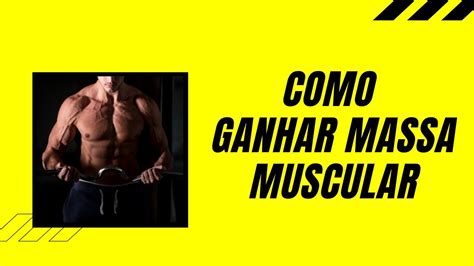 Como Ganhar Massa Muscular Tutorial Definitivo E Em Passo A Passo Youtube