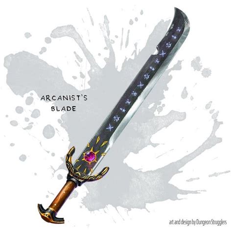 Arcanists Blade Weapon Any Sword DungeonsAndDragons Fantasy