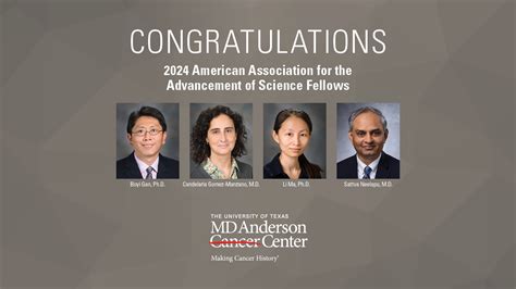 2023 Aaas Fellows Md Anderson Cancer Center