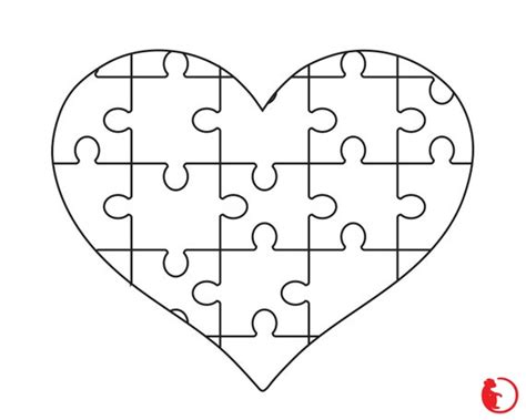 Heart Puzzle Svg Cut Files Love Jigsaw Cricut File White Etsy