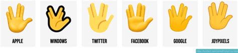 🖖 Vulcan Salute Emojis 🖖🏻🖖🏼🖖🏽🖖🏾🖖🏿