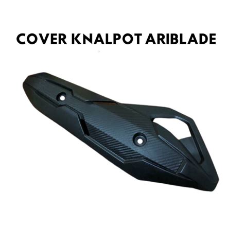 Jual PELINDUNG KNALPOT TUTUP TAMENG COVER KNALPOT AIRBLADE CARBON