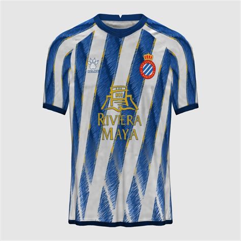 RCD Espanyol X Kelme Home Kit Concept FIFA 23 Kit Creator Showcase