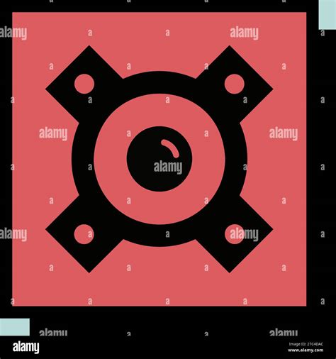 Acoustic Speaker Vector Neo Brutalism Icon Graph Symbol For Music And