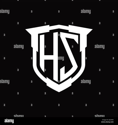 Hz Logo Monogram Letter With Shield Shape Design Template Stock Vector Image And Art Alamy