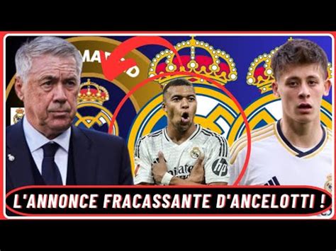 L Annonce Fracassante D Ancelotti Sur Son Avenir Une Bonne Nouvelle